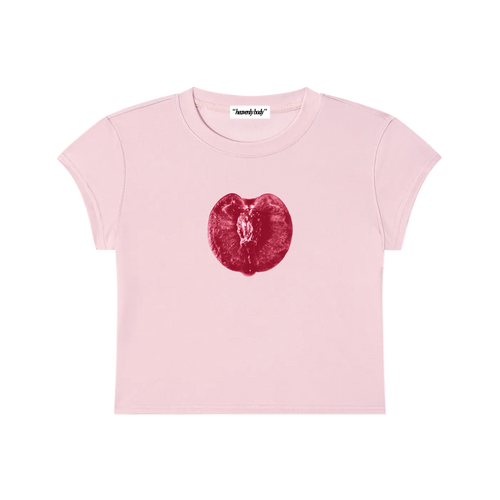 cherry slice baby tee