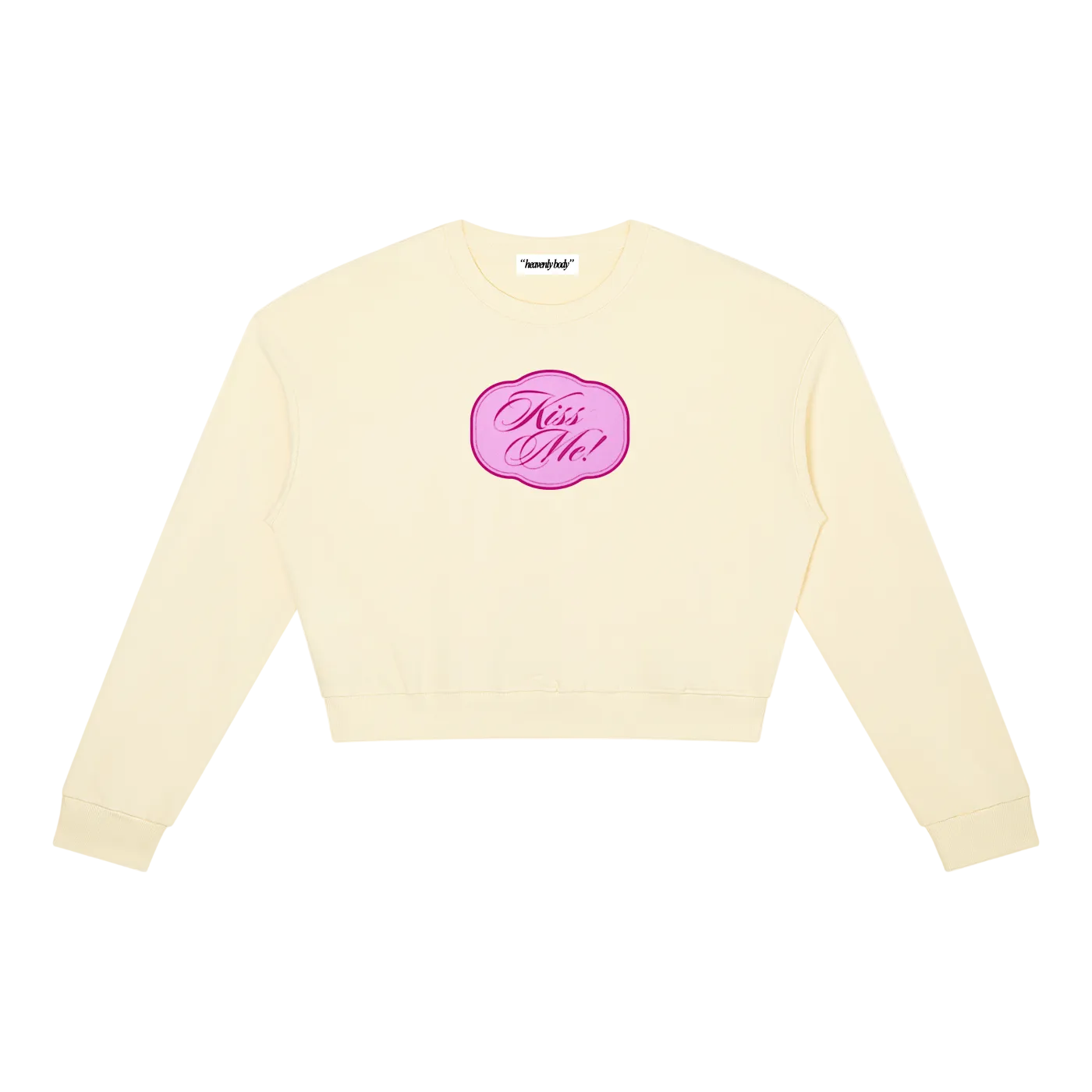 kiss me crewneck sweatshirt
