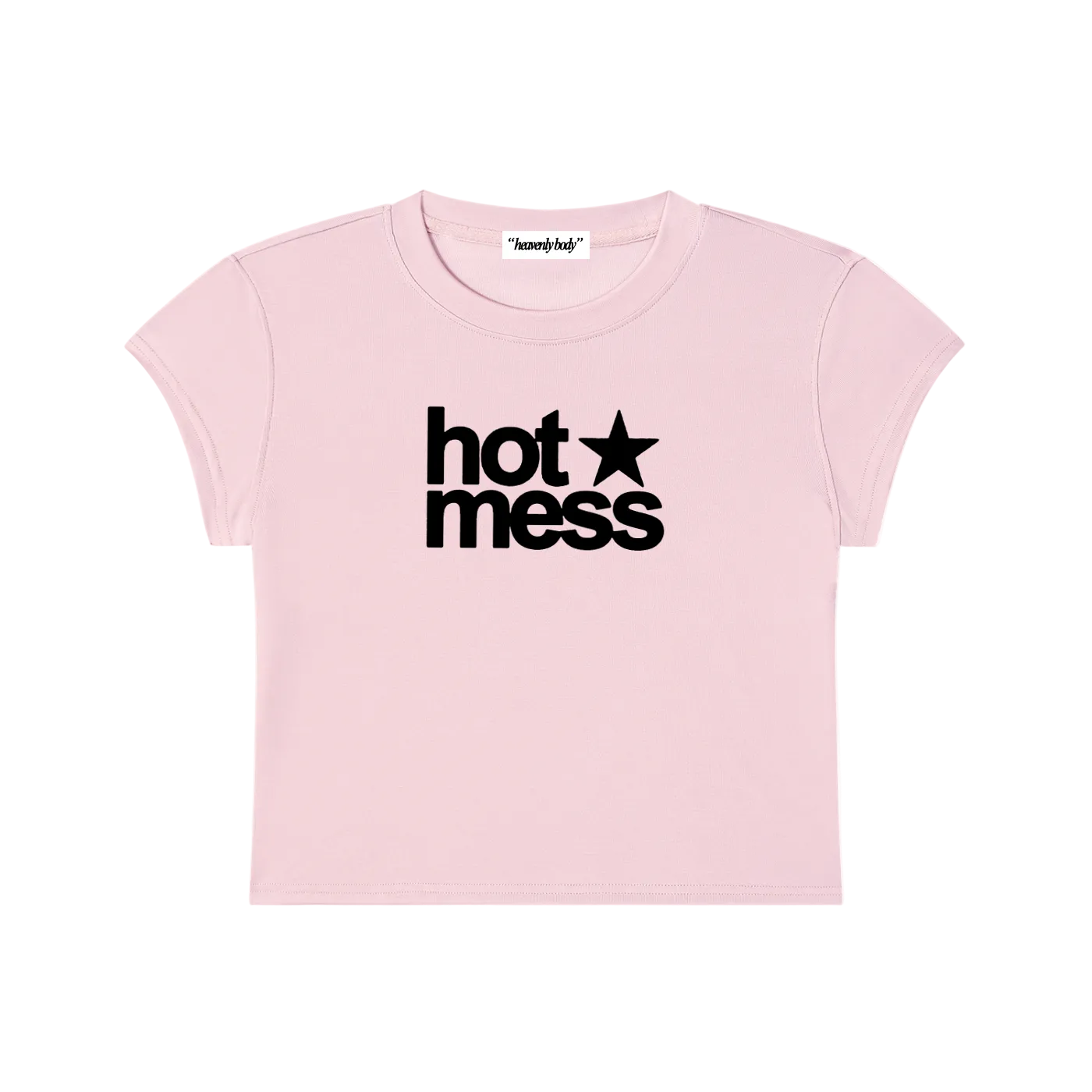 hot mess star baby tee