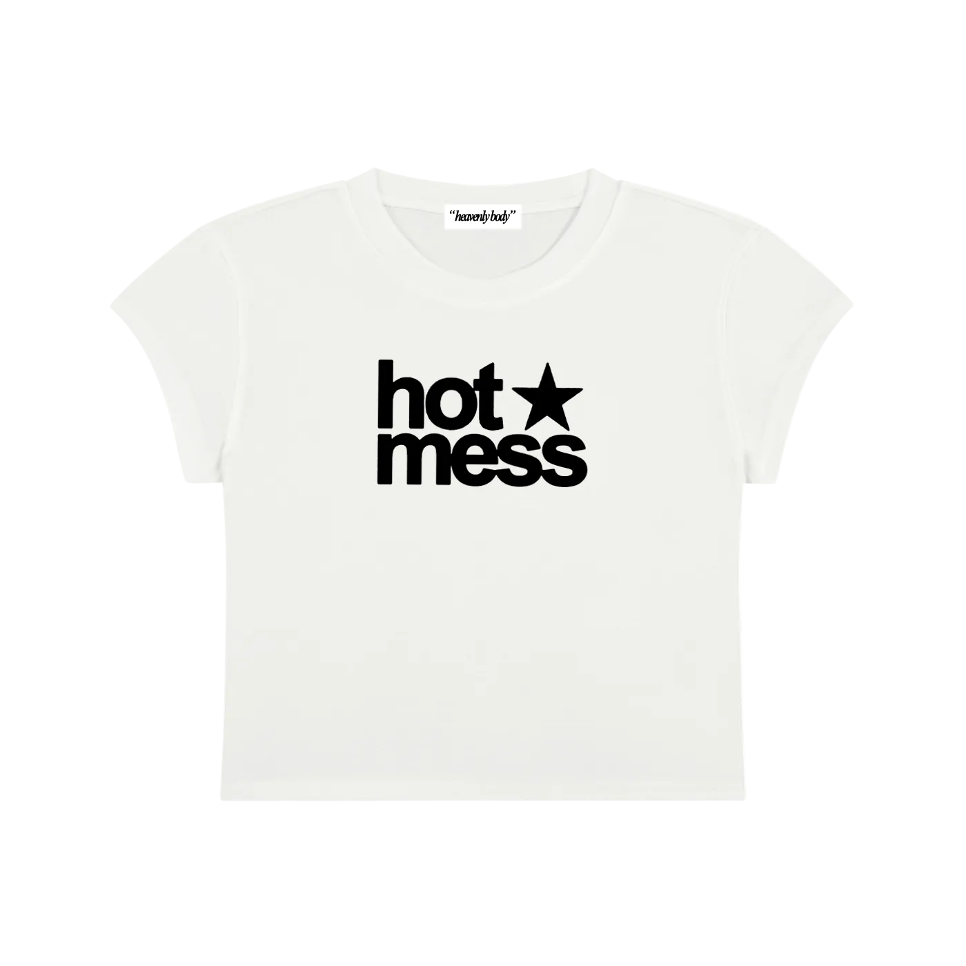 hot mess star baby tee