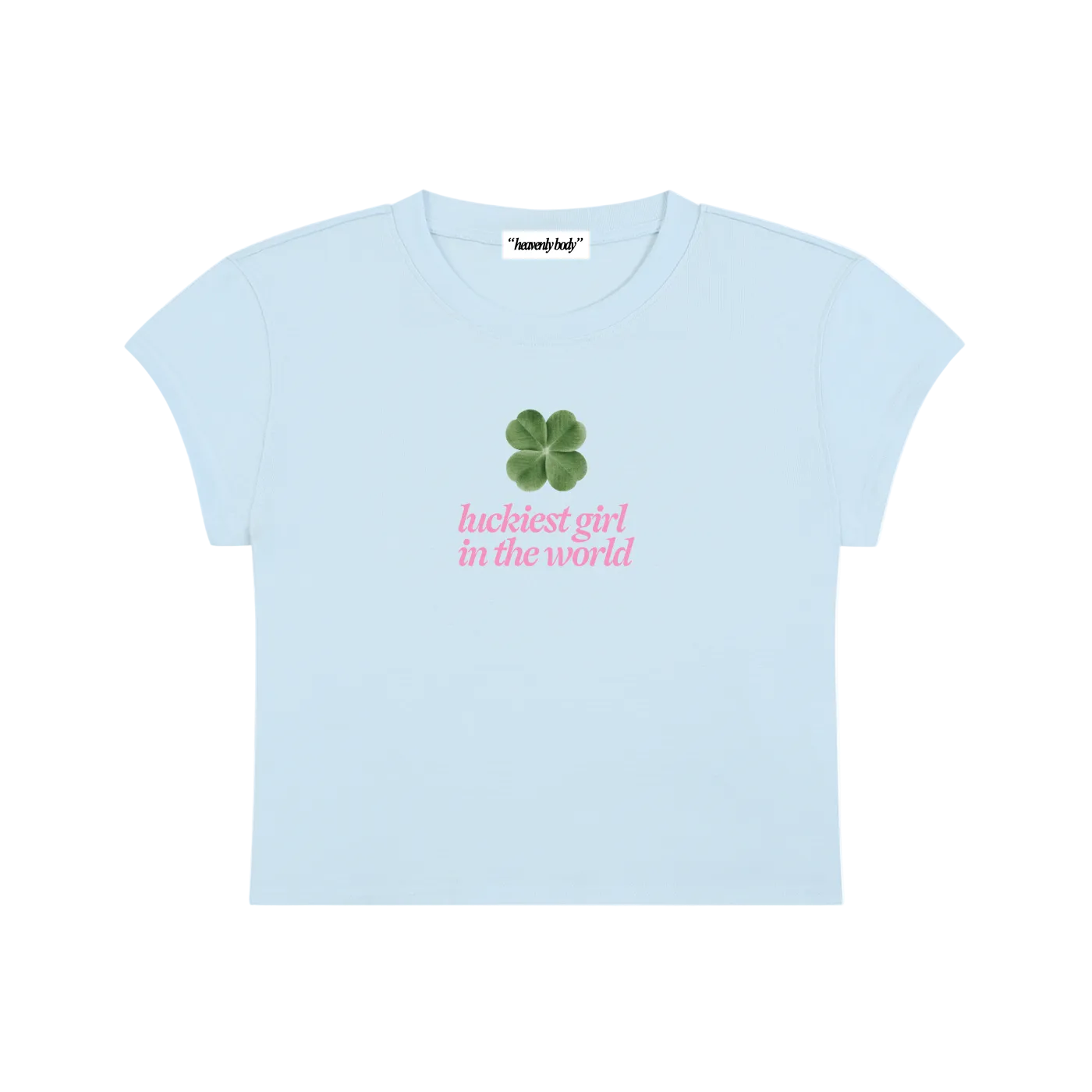 luckiest girl clover baby tee