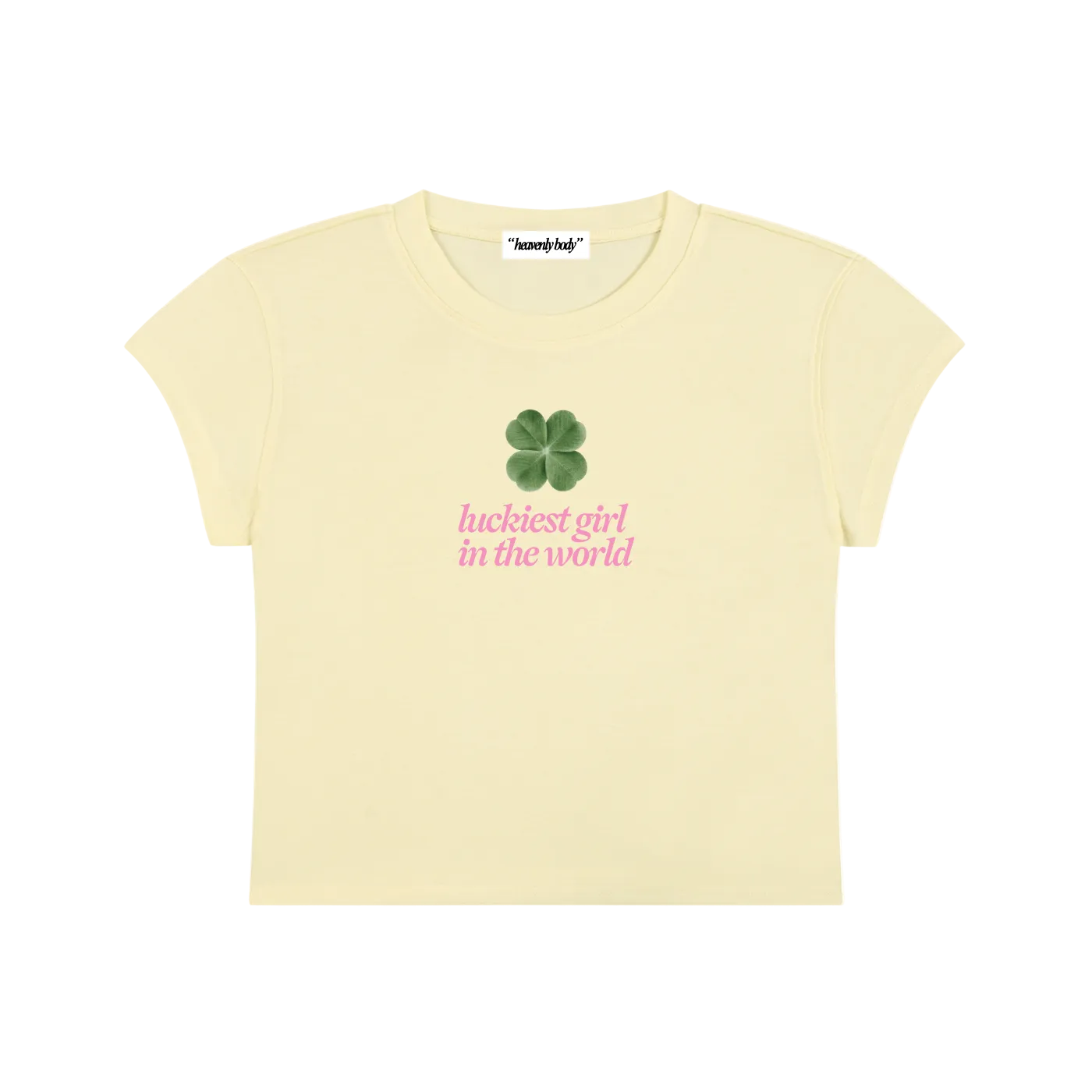 luckiest girl clover baby tee