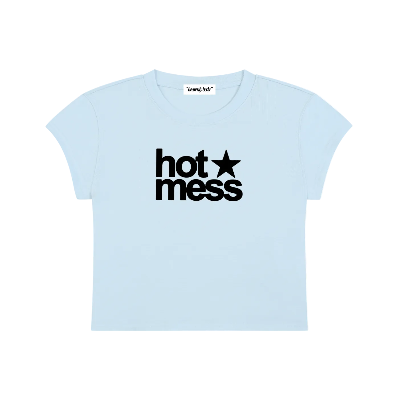 hot mess star baby tee