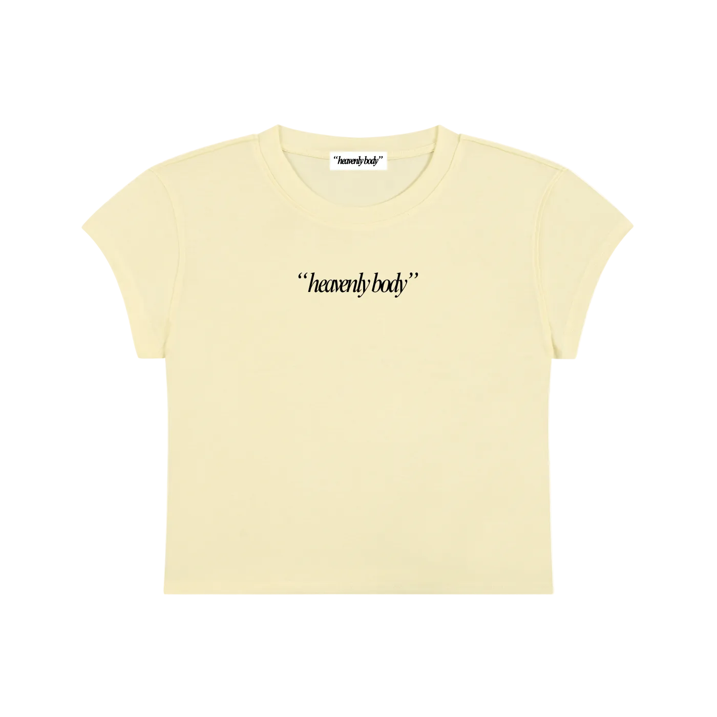 black logo baby tee