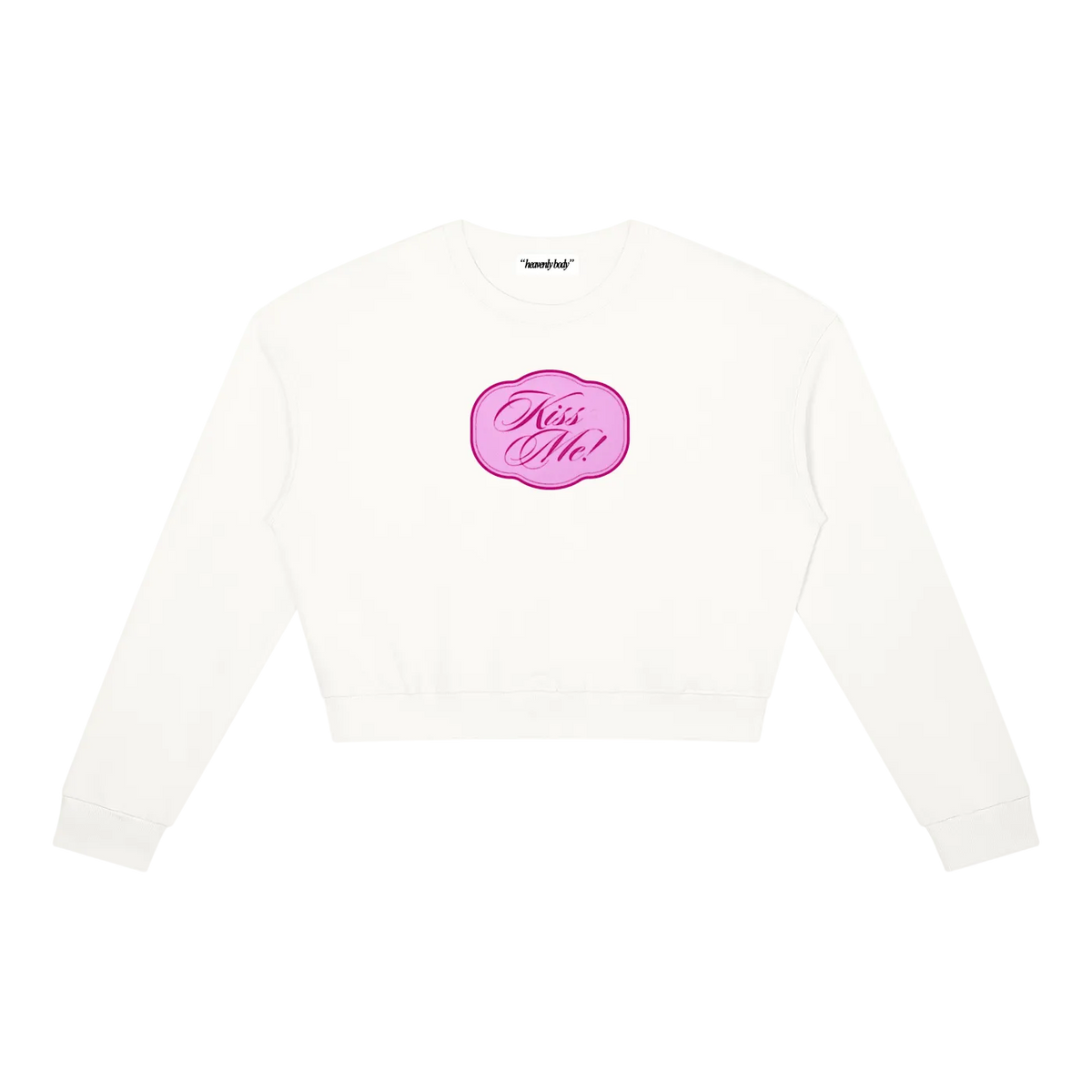 kiss me crewneck sweatshirt