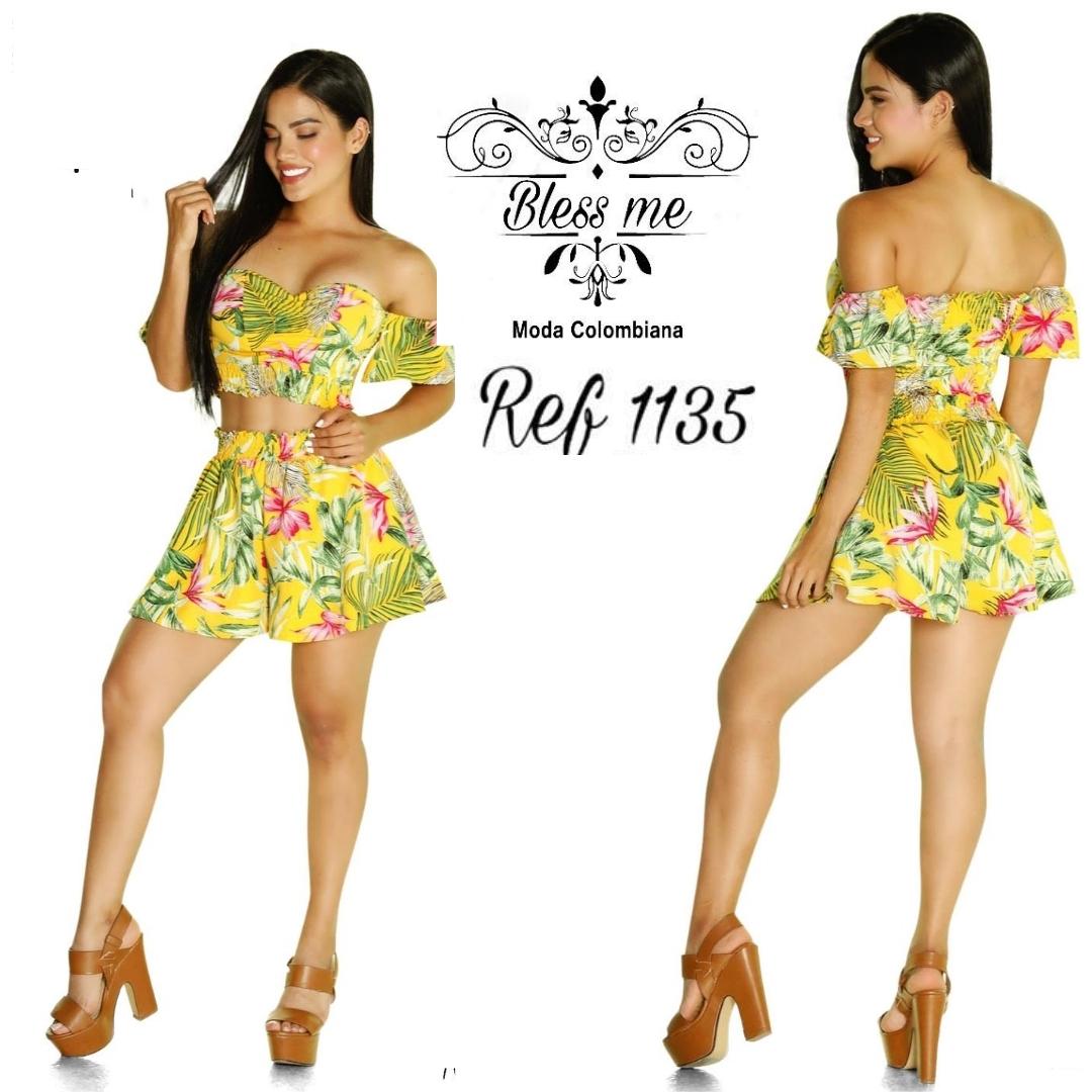 Conjunto short colombiano de verano 